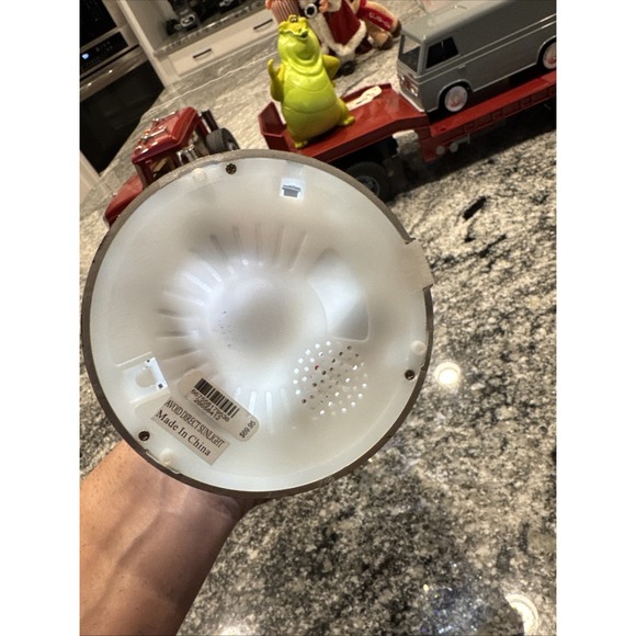 Palm Tree Color Changing Night Light Glitter Sparkle and Metal Candle Holder - Picture 9 of 11